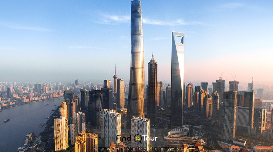 عکس زیبا از نمای کلی شهر شانگهای چین