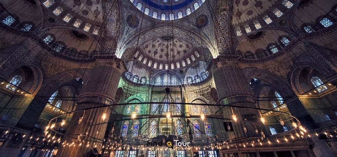 داخل مسجد سلطان احمد استانبول