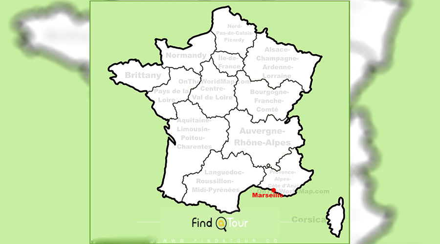 نقشه مارسی فرانسه