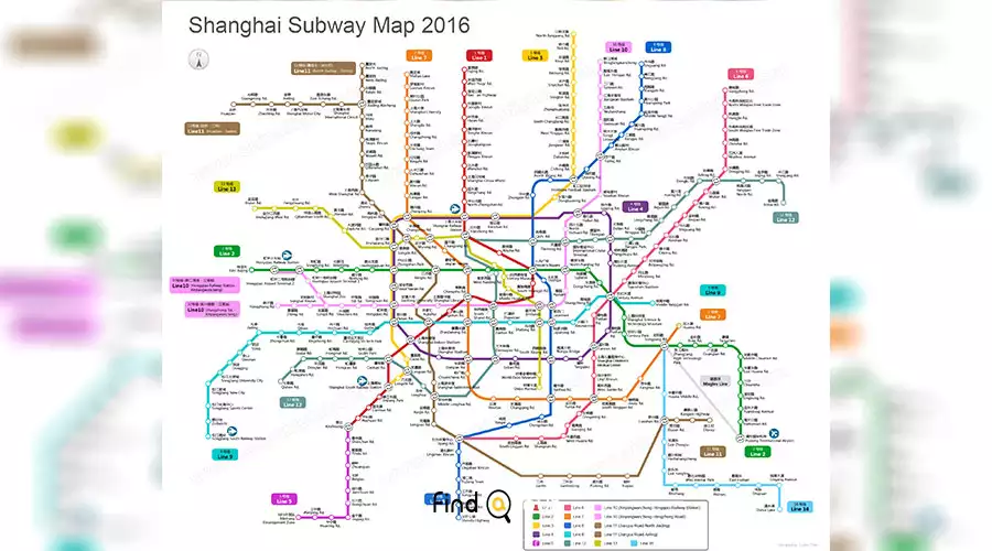 نقشه شانگهای چین