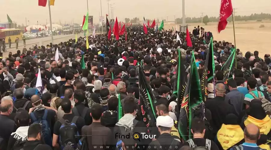 ازدحام مردم در اربعین حسینی در کربلا ازدحام مردم در اربعین حسینی در کربلا
