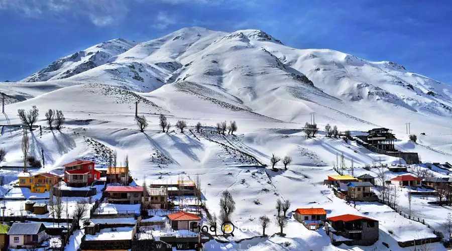 زمستان در جاده هراز ایران