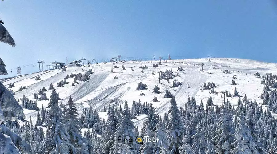 تفریحات زمستانی در پیست اسکی صربستان