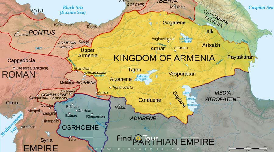 نقشه ارمنستان قدیم