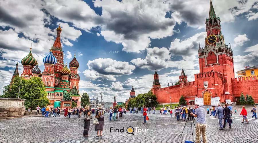  میدان سرخ مسکو و کلیسای جامع سنت باسیل 