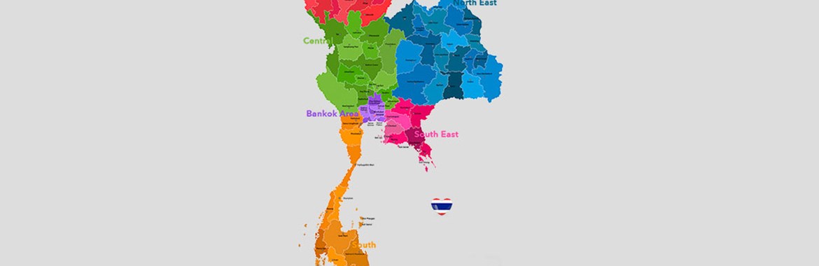 نقشه تایلند