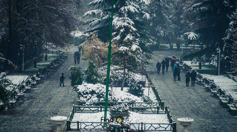 پارک ملت تهران در زمستان