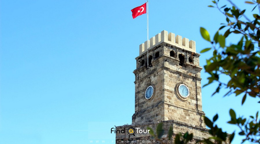 برج ساعت شهر آنتالیا ترکیه