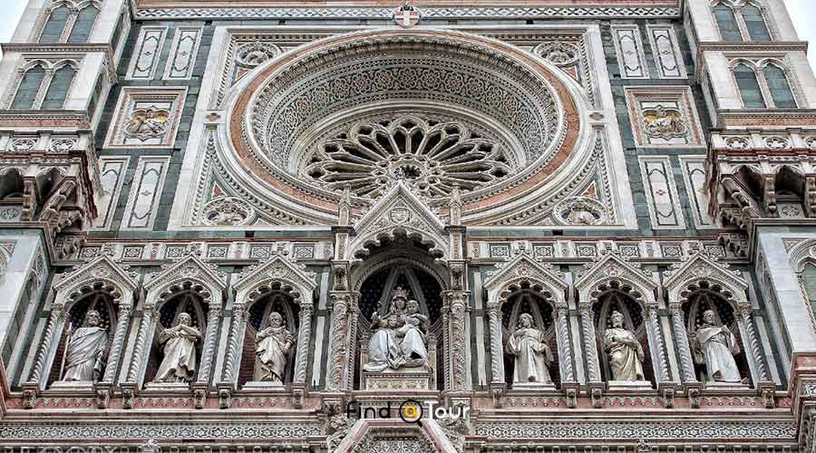 طراحی و معماری نمای ساختمان کلیسای سنتا ماریا دلفیوره فلورانس ایتالیا