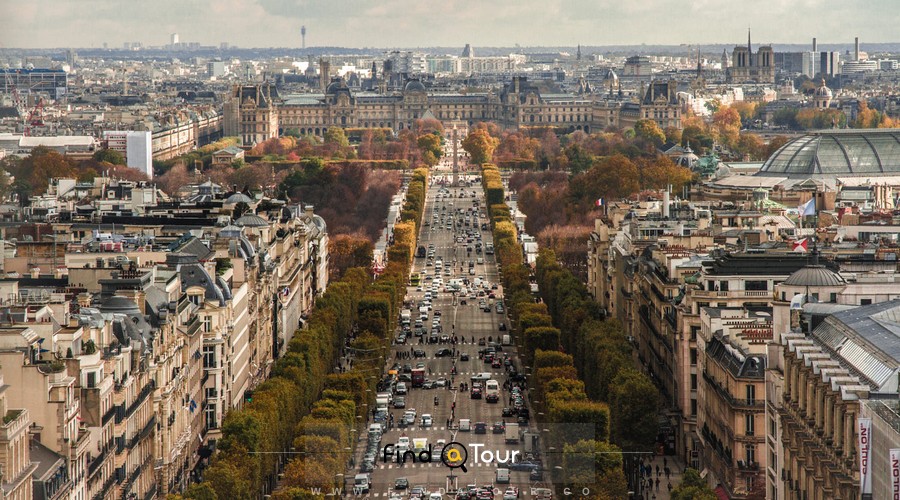 خیابان شانزه لیزه پاریس