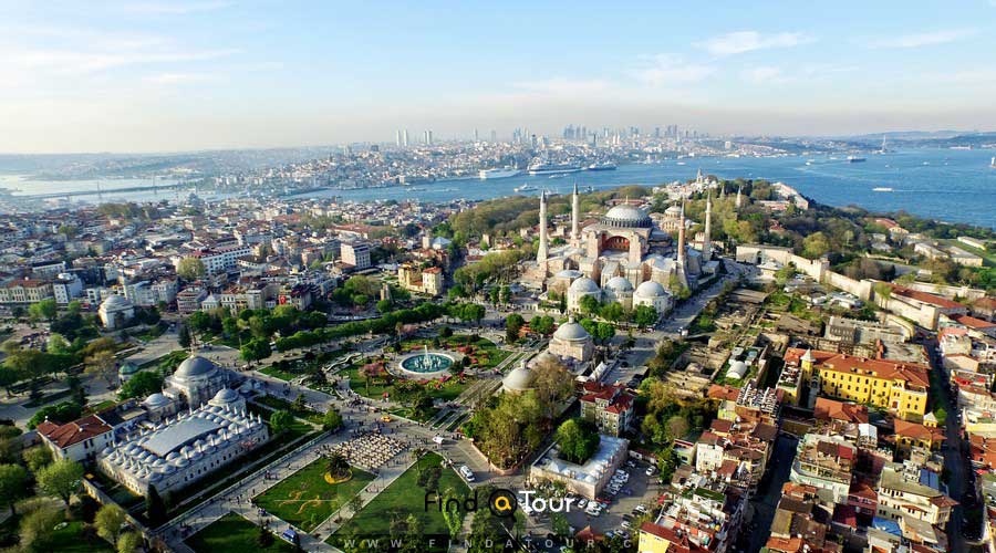 منظره زیبا از شهر استانبول ترکیه