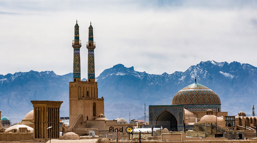طول مناره مسجد جامع یزد