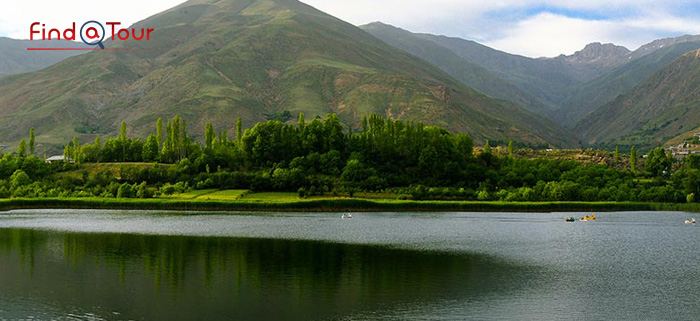 دریاچه آوان قزوین در بهار