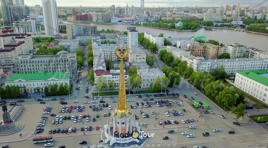 عکس هوایی از یکاترینبورگ روسیه