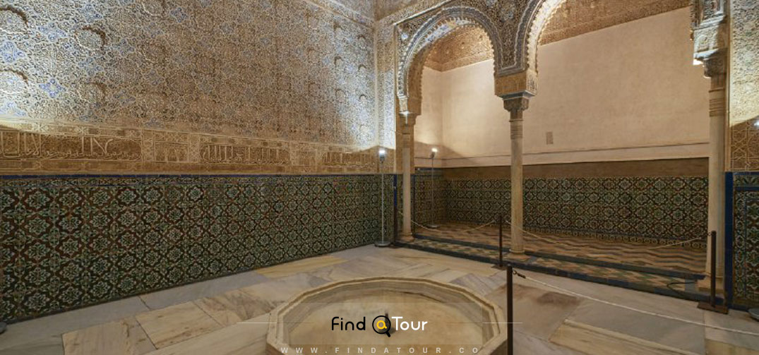 حمام و حرم سرا کاخ الحمرا گرانادا اسپانیا