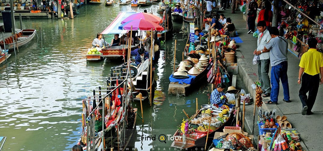 بازار شناور خلانگ لات مایوم تایلند
