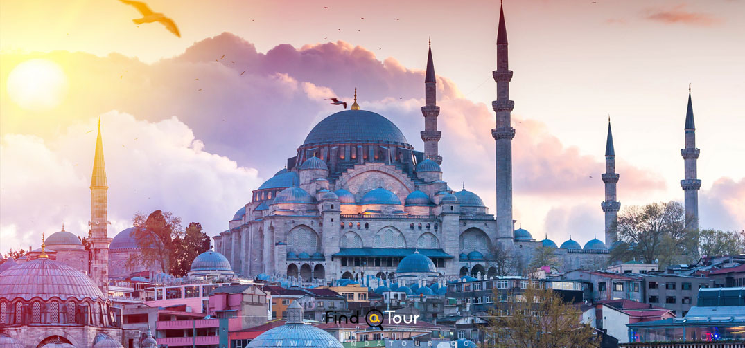 جاذبه های گردشگری نزدیک میدان تکسیم استانبول برروی نقشه