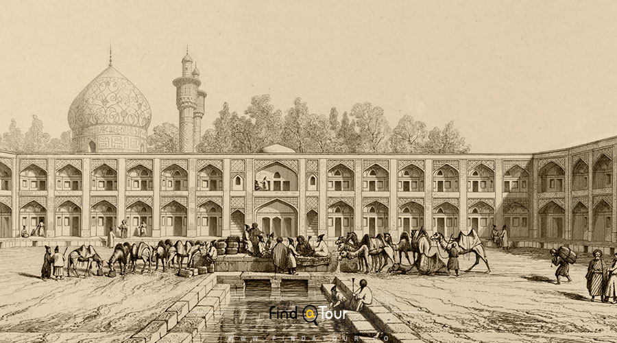 عکس هتل عباسی اصفهان در سال 1080