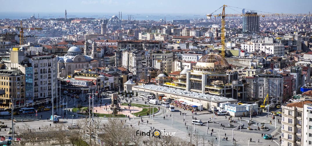 نقشه میدان تکسیم استانبول