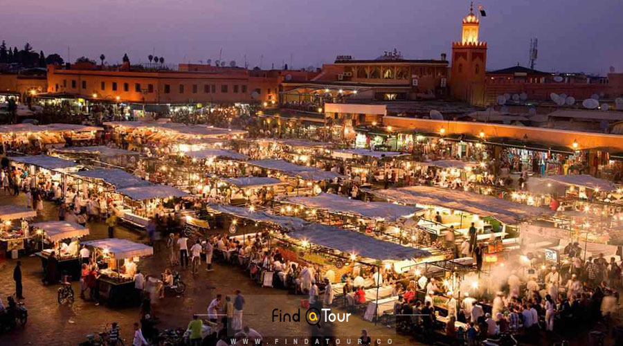 بازار شبانه مراکش