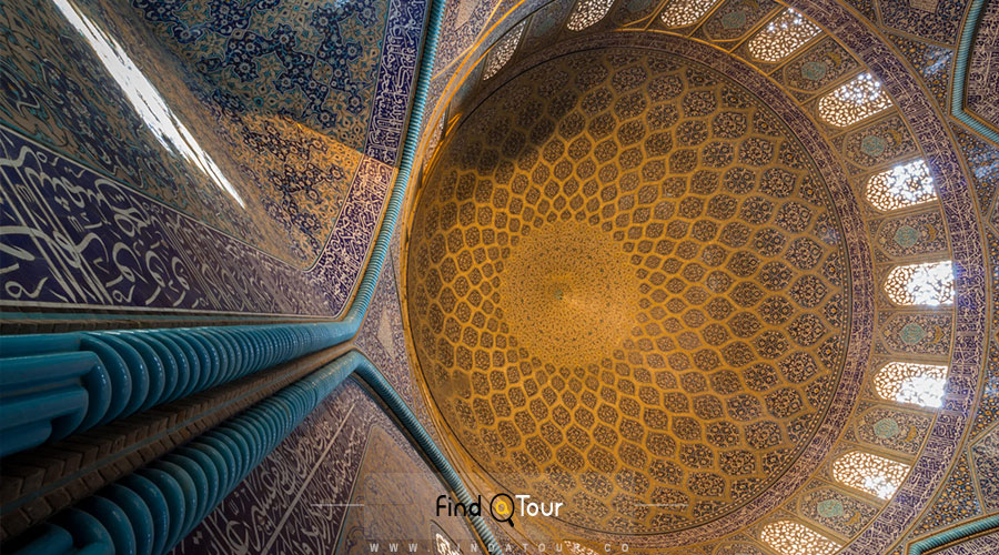 طرح گنبد مسجد شیخ لطف الله اصفهان