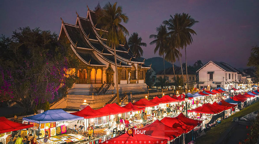 بازار شبانه لوآنگ پرابانگ | لائوس