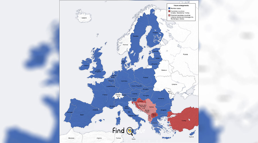 نقشه اتحادیه اروپا