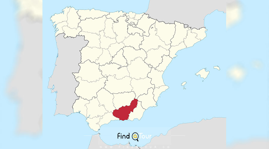 نقشه شهر گرانادا اسپانیا
