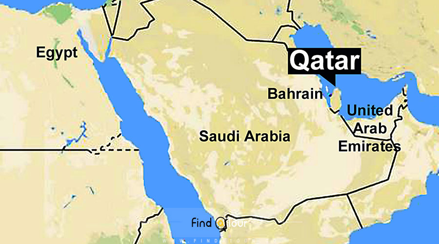 نقشه قطر