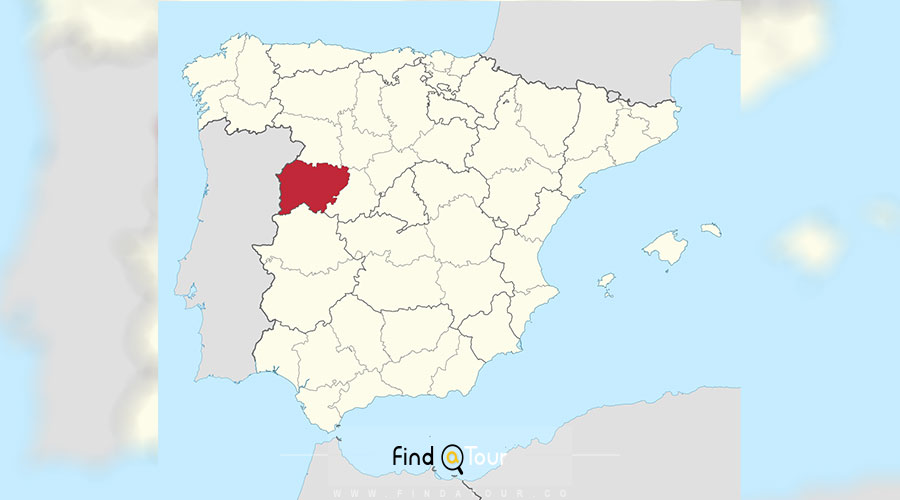 نقشه شهر سالامانگا اسپانیا