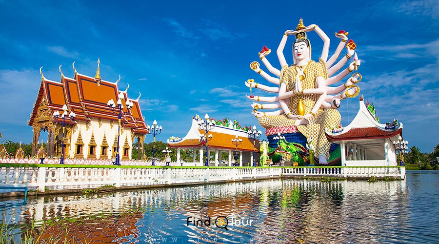 معبد وات پلی لام در سامویی تایلند