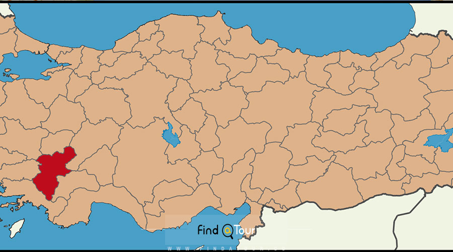نقشه شهر دنیزلی ترکیه