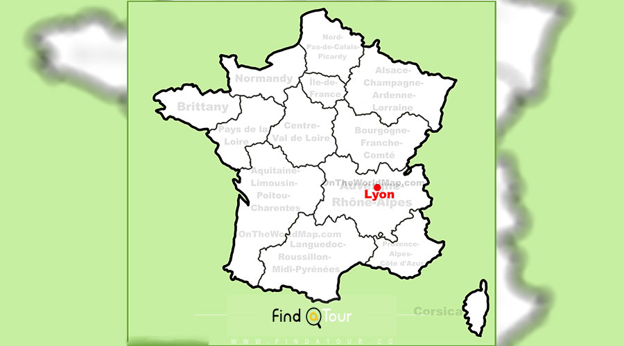 نقشه لیون فرانسه