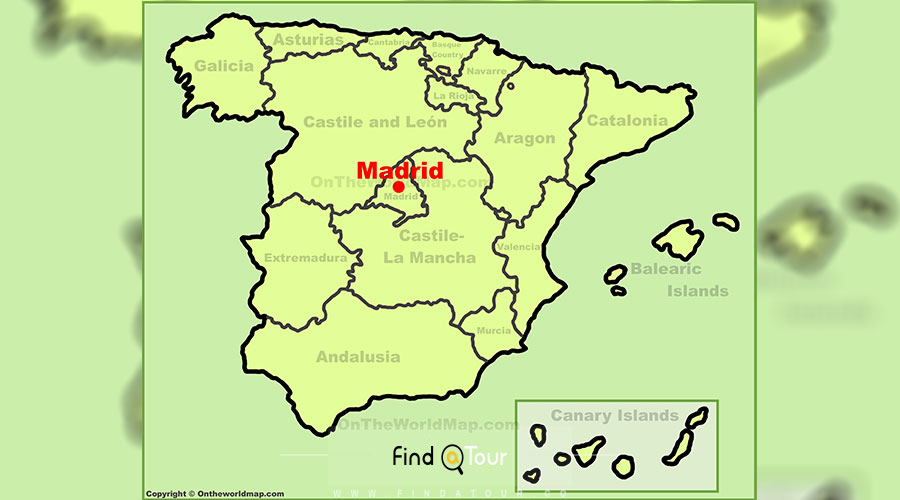 نقشه مادرید اسپانیا
