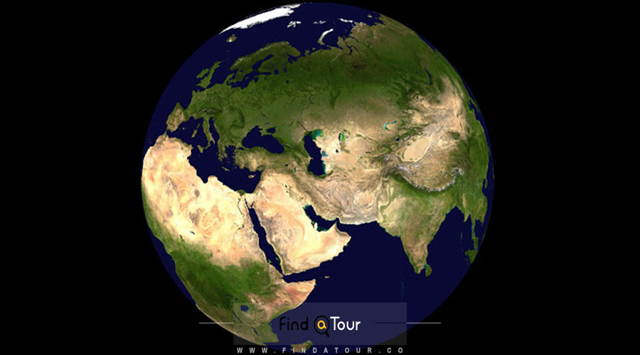 نقشه ماهواره ای ایران