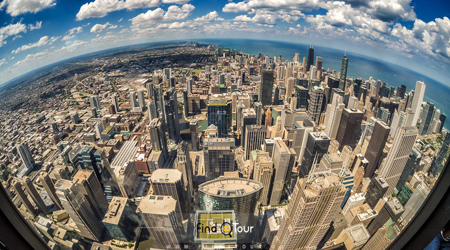 اسکای دک شیکاگو در برج ویلیس | ایالات متحده آمریکا