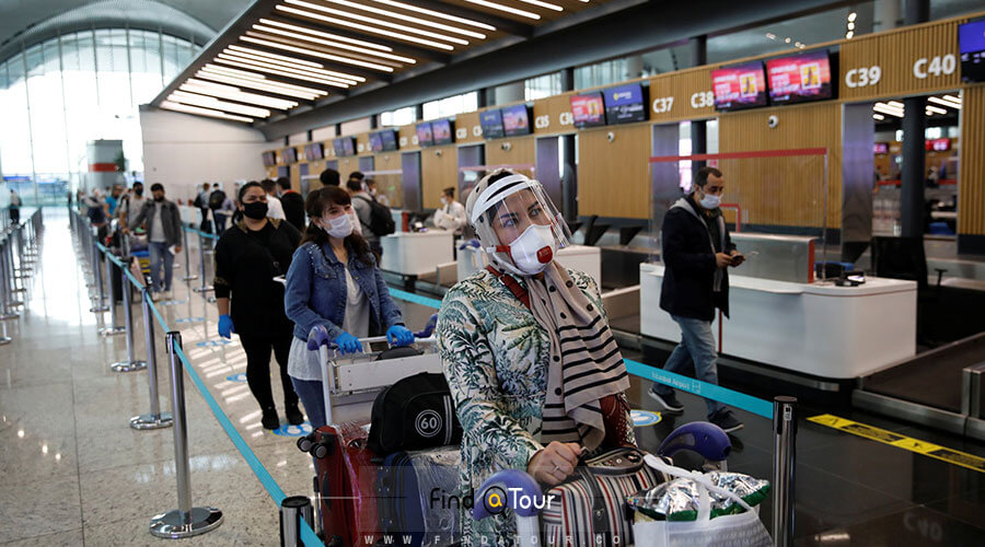 قوانین کرونایی در فرودگاه برای مسافران ترکیه