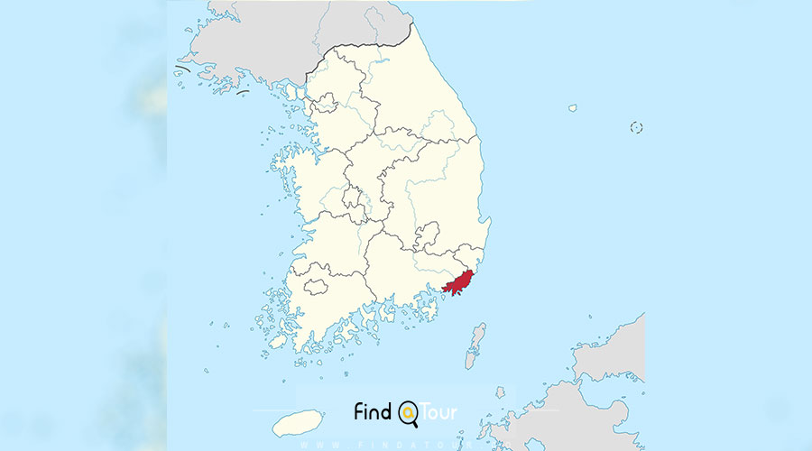 نقشه بوسان کره جنوبی