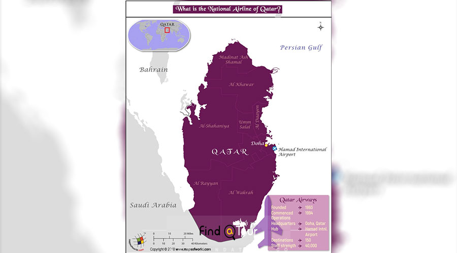 نقشه دوحه در قطر
