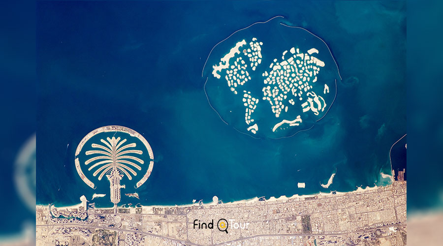 نقشه ماهواره ای از دبی