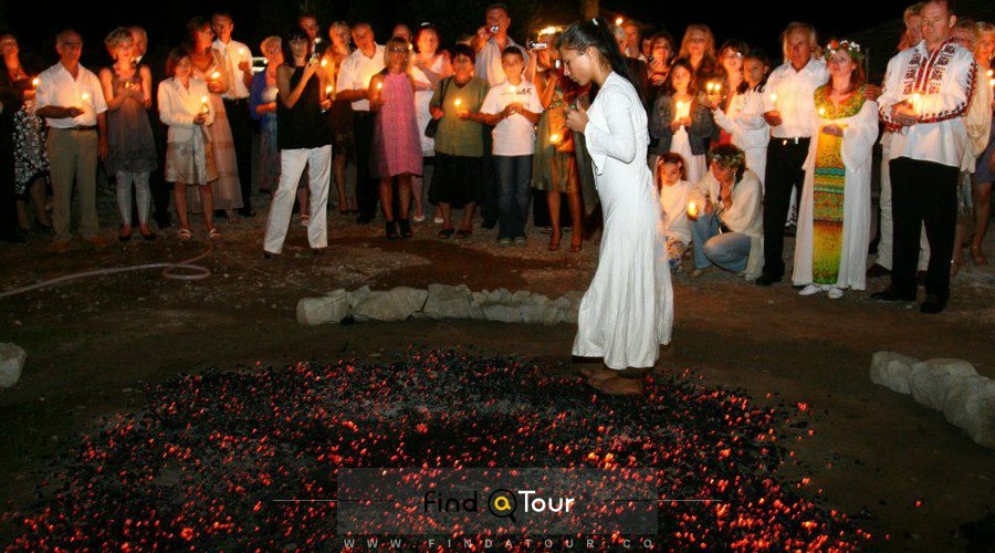 رقص روی آتش بالچیک بلغارستان