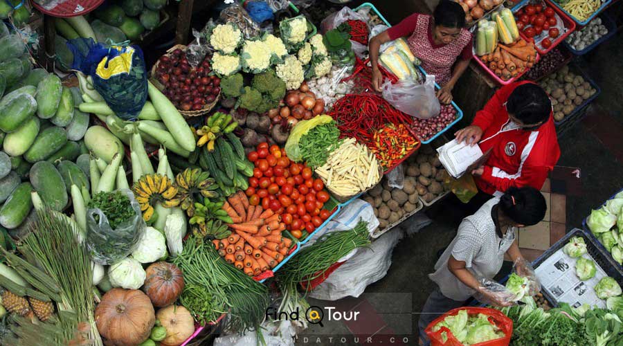 بازار محلی بالی اندونزی برای خرید  میوه