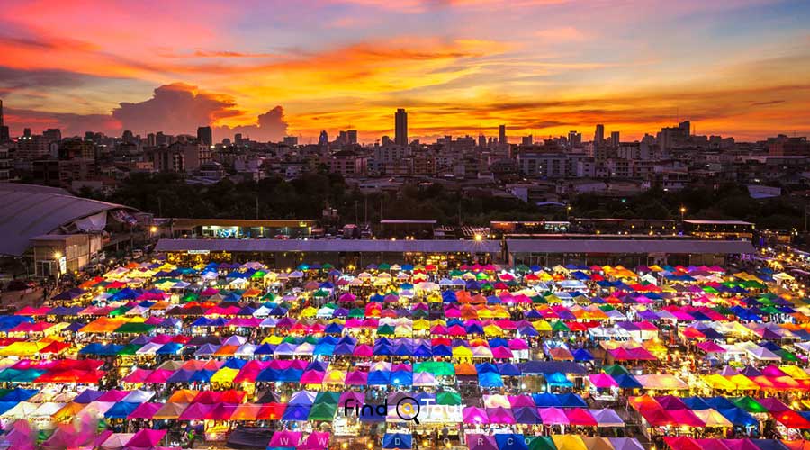 بازار محلی شبانه بانکوک تایلند