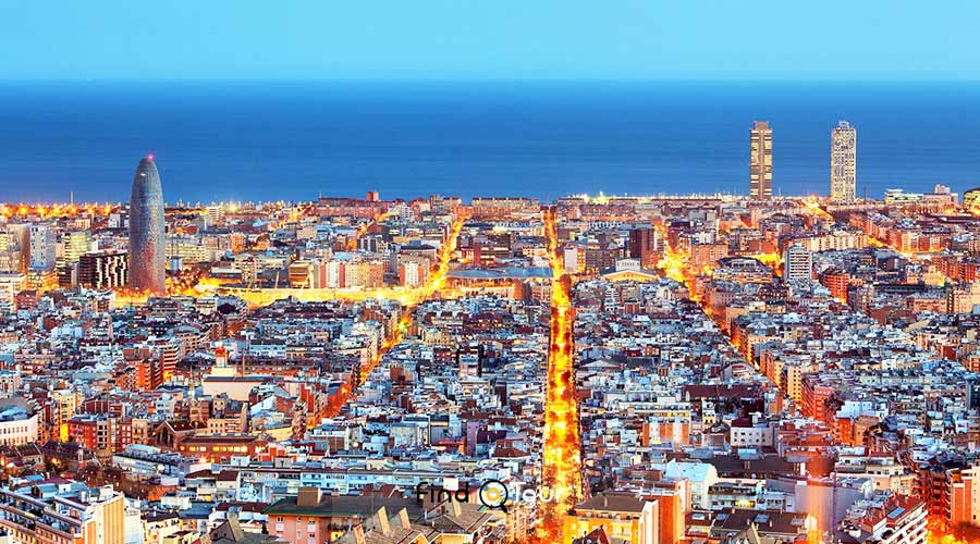 عکس زیبا از شهر بارسلونا اسپانیا