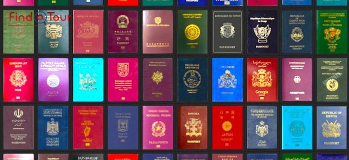 رنگ پاسپورتهای کشورهای مختلف