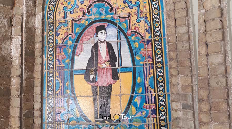 کاشی کاری سبک قاجار در خلوت کریمخانی کاخ گلستان