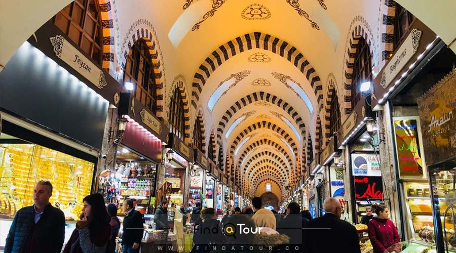 طراحی سقف بازار بزرگ استانبول