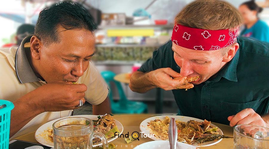 غذاخوردن با دست در تور مالزی