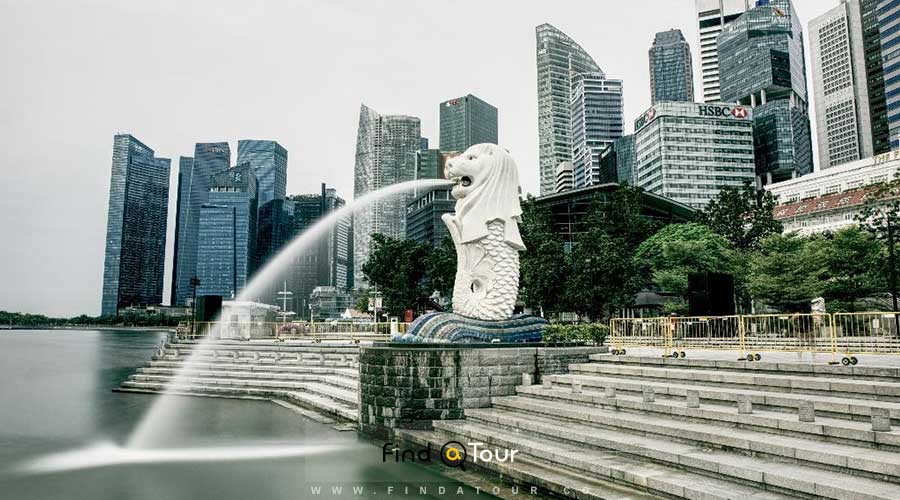 مجسمه و پارک مرلیون سنگاپور
