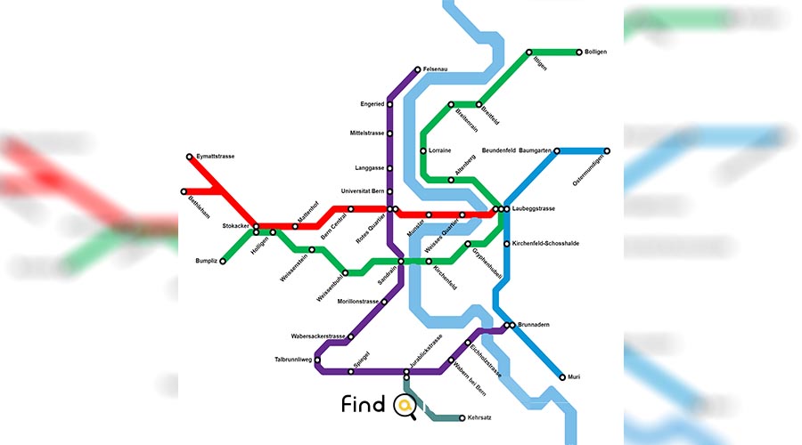نقشه متروی برن